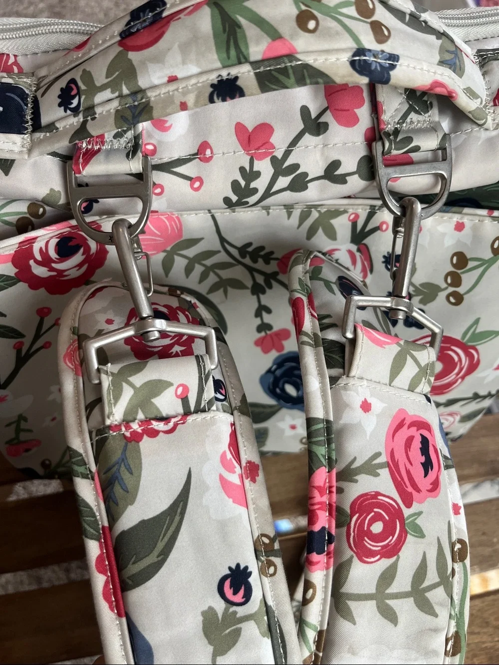 Ju-Ju-Be Floral Convertible Diaper Bag Backpack - floral flowers design